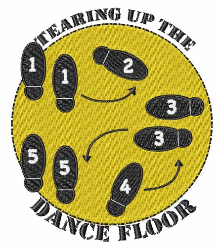 Tearing the Dance Floor Machine Embroidery Design