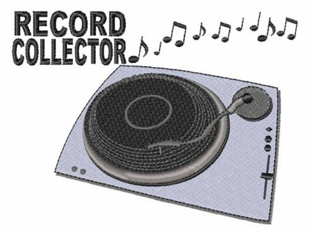 Picture of Record Collector Machine Embroidery Design