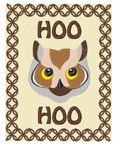 Hoo Hoo Machine Embroidery Design