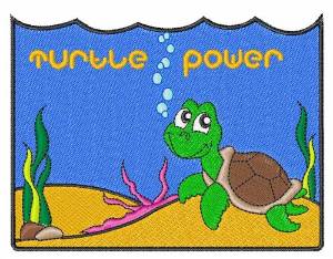 Picture of Turtle Power Machine Embroidery Design