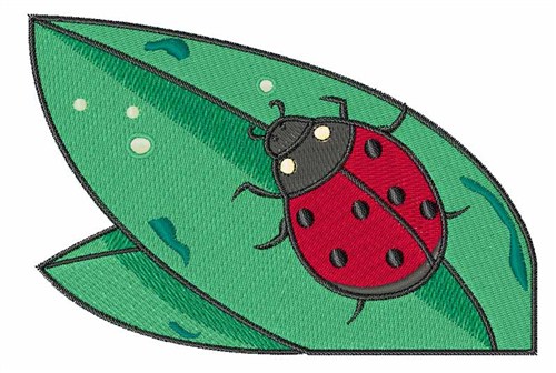 Lady Beetle Machine Embroidery Design