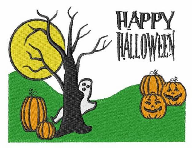 Picture of Happy  Halloween Machine Embroidery Design