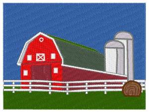 Picture of Big Red Barn Machine Embroidery Design