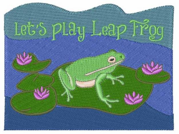 Picture of Leap Frog Machine Embroidery Design