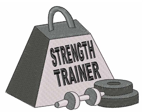 Strength Trainer Machine Embroidery Design