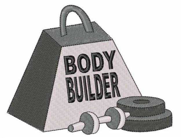 Picture of Body Builder Machine Embroidery Design