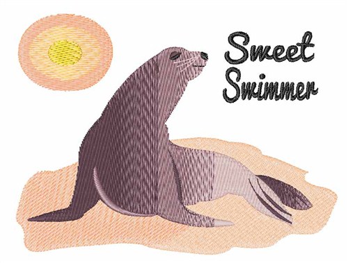 Sweet Swimmer Machine Embroidery Design