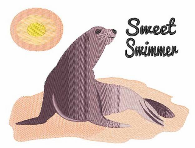 Picture of Sweet Swimmer Machine Embroidery Design