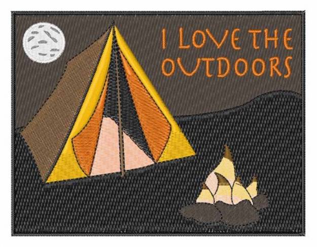 Picture of I Love the Outdoors Machine Embroidery Design