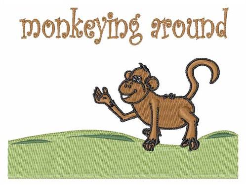 Monkeying Around Machine Embroidery Design