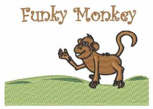 Picture of Funky Monkey Machine Embroidery Design