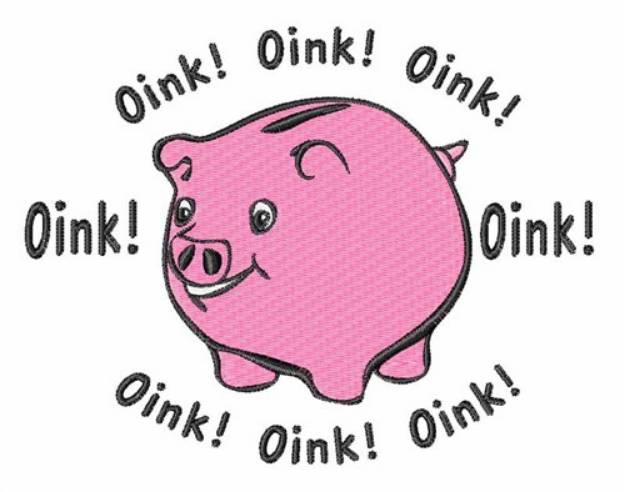 Picture of Oink Machine Embroidery Design