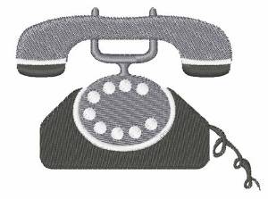 Picture of Rotary Phone Machine Embroidery Design