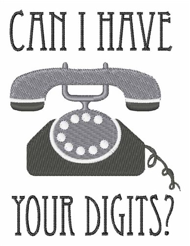 Your Digits Machine Embroidery Design