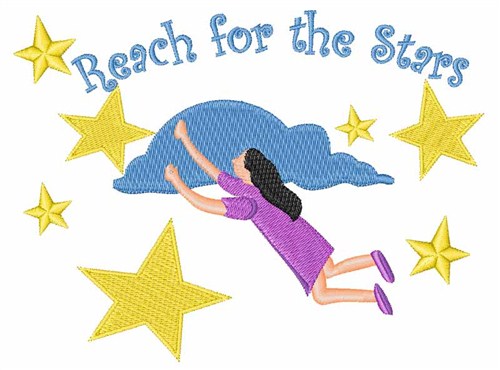 Reach for the Stars Machine Embroidery Design