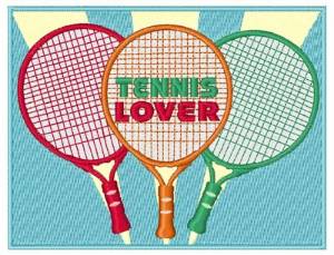 Picture of Tennis Lover Machine Embroidery Design