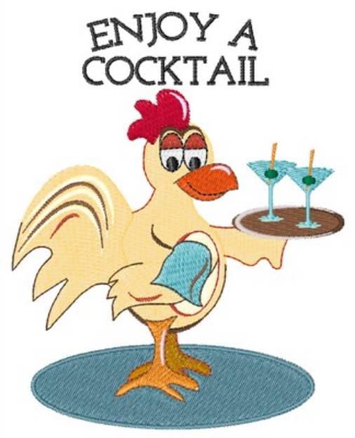 Picture of Enjoy Cocktail Machine Embroidery Design