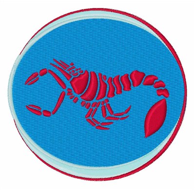 Scorpio Sign Machine Embroidery Design