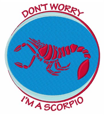 Scorpio Horoscope Machine Embroidery Design