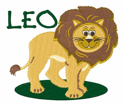Leo Horoscope Machine Embroidery Design