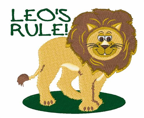 Leos Rule Machine Embroidery Design