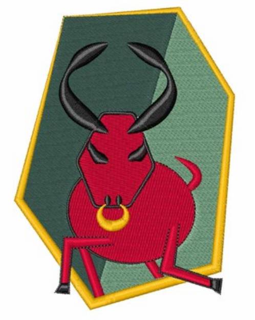 Picture of Taurus Sign Machine Embroidery Design