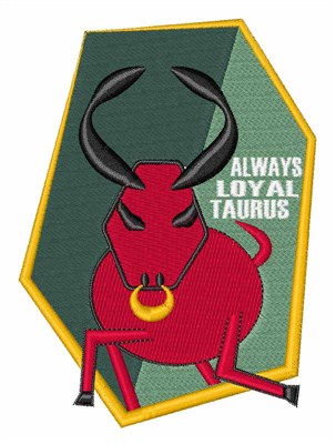 Loyal Taurus Machine Embroidery Design