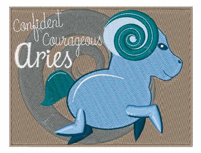 Confident Courageous Machine Embroidery Design
