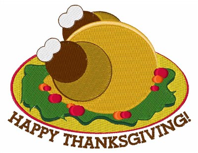 Happy Thanksgiving Machine Embroidery Design