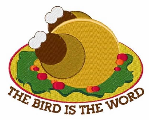 Picture of Bird Word Machine Embroidery Design