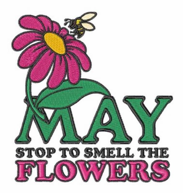 Picture of Smell Flowers Machine Embroidery Design