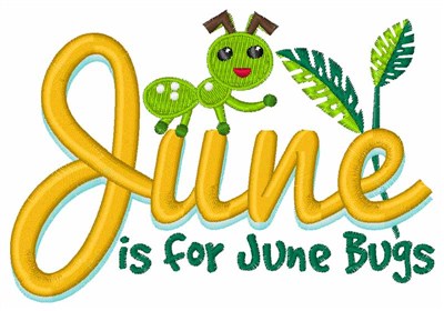June Bug Machine Embroidery Design