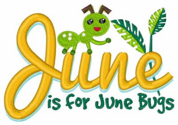 Picture of June Bug Machine Embroidery Design