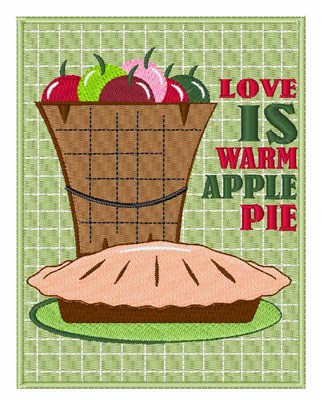 Warm Pie Machine Embroidery Design