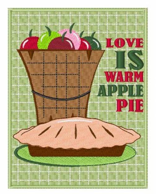 Picture of Warm Pie Machine Embroidery Design