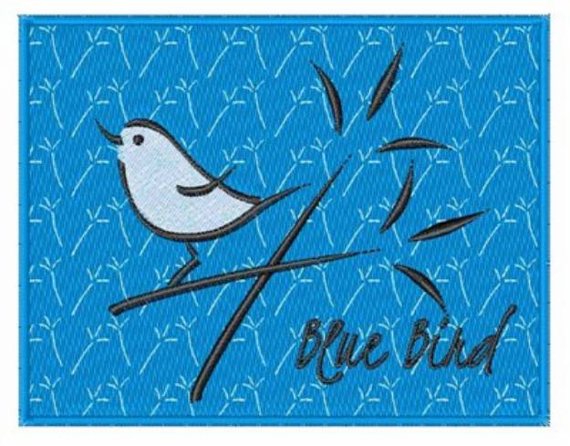 Picture of Blue Bird Machine Embroidery Design