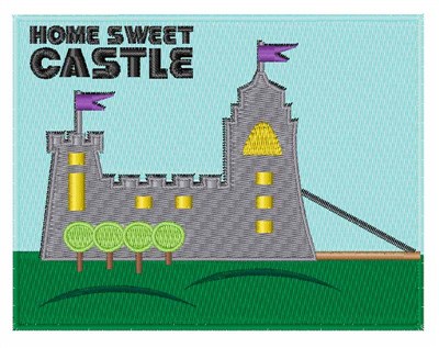 Castle Home Machine Embroidery Design