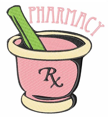 Pharmacy Rx Machine Embroidery Design
