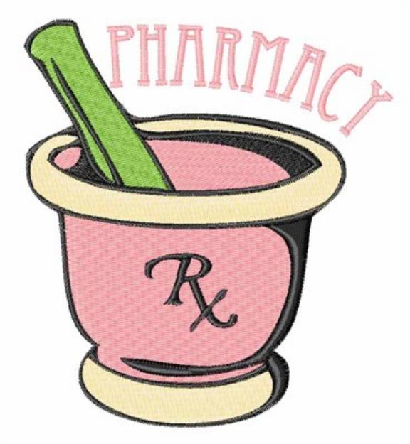 Picture of Pharmacy Rx Machine Embroidery Design