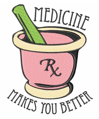 Medicine Rx Machine Embroidery Design