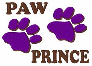 Picture of Paw Prince Machine Embroidery Design