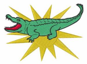 Picture of Sun Alligator Machine Embroidery Design