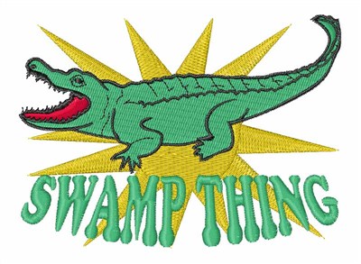 Swamp Thing Machine Embroidery Design