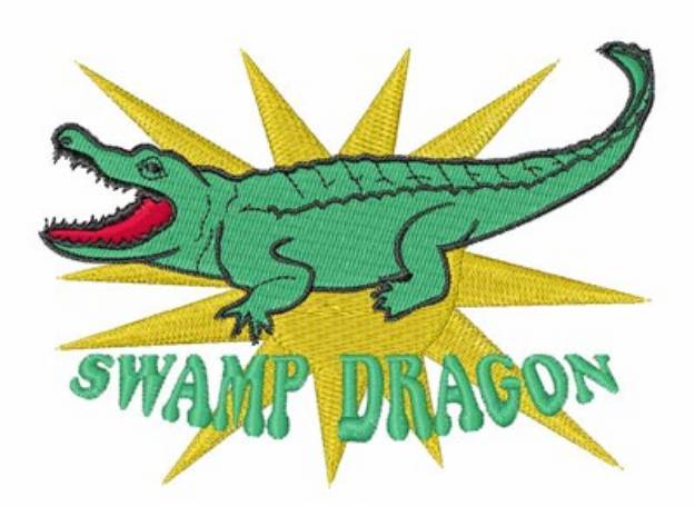 Picture of Swamp Dragon Machine Embroidery Design