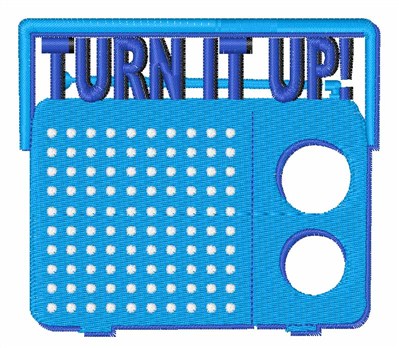 Turn it Up Machine Embroidery Design