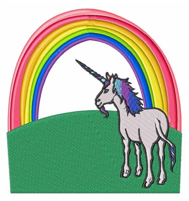 Unicorn Rainbow Machine Embroidery Design