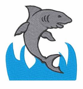 Picture of Jumping Shark Machine Embroidery Design