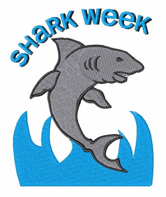 Shark Week Machine Embroidery Design