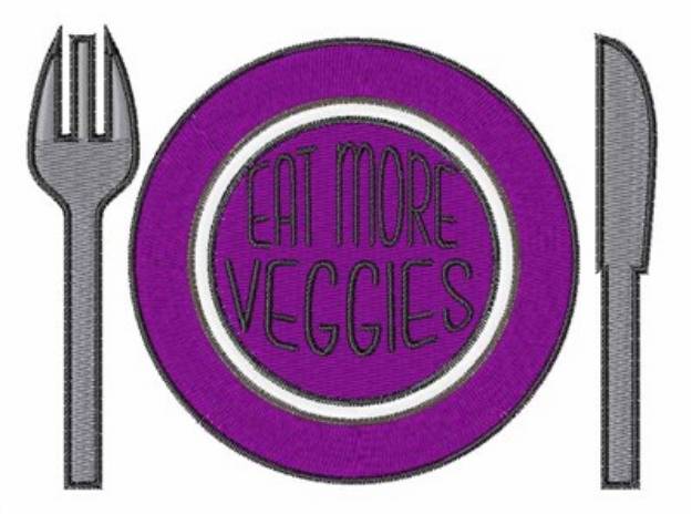 Picture of Eat More Veggies Machine Embroidery Design