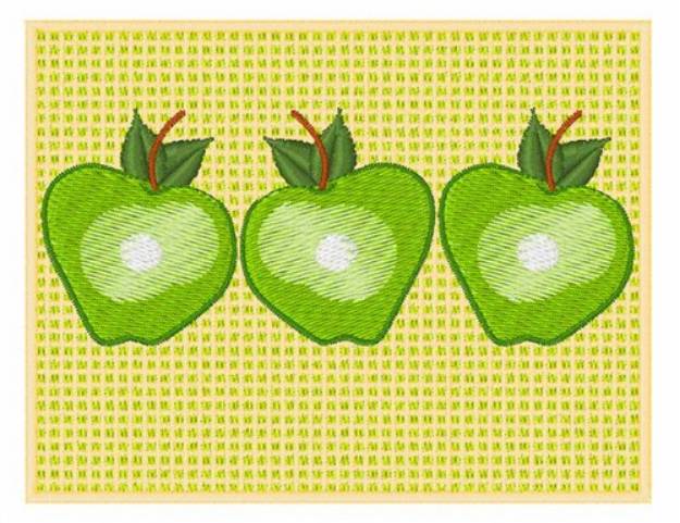 Picture of Green Apples Machine Embroidery Design